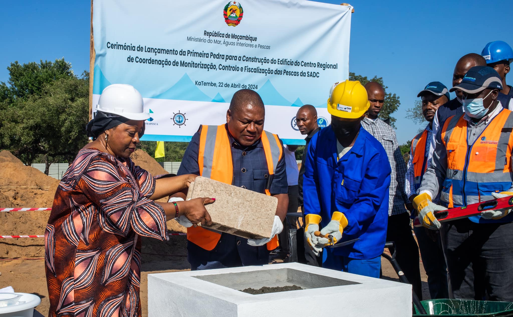 Image for Groundbreaking Ceremony for the SADC Regional Fisheries Monitoring, Control and Surveillance Coordination Centre (MCSCC) held on 22 April 2024, in Ka-Tembe Municipal District, Maputo, Mozambique 